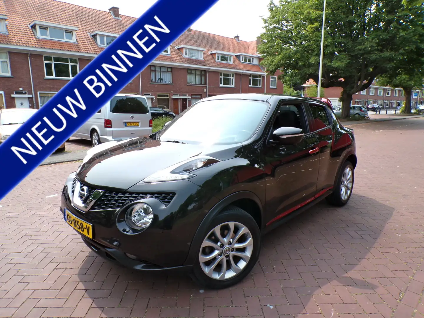 Nissan Juke 1.2 DIG-T S/S Tekna ELEC PANODA    K CAMERA NAV CR Zwart - 1
