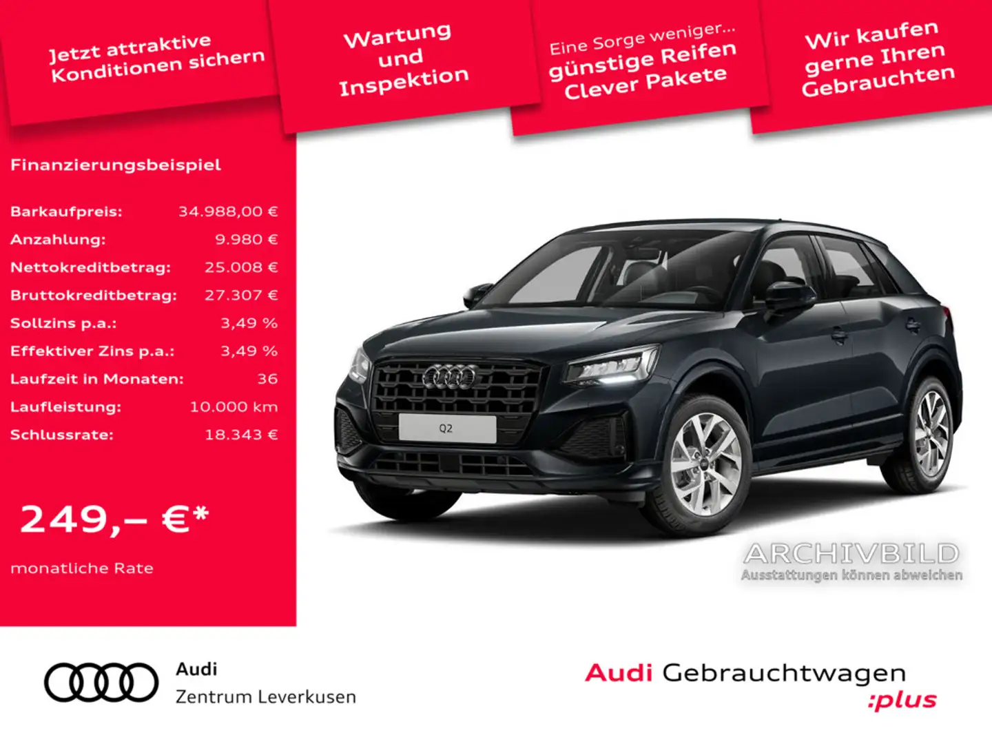 Audi Q2 advanced S TRON ACC NAVI KAM PDC Gris - 1