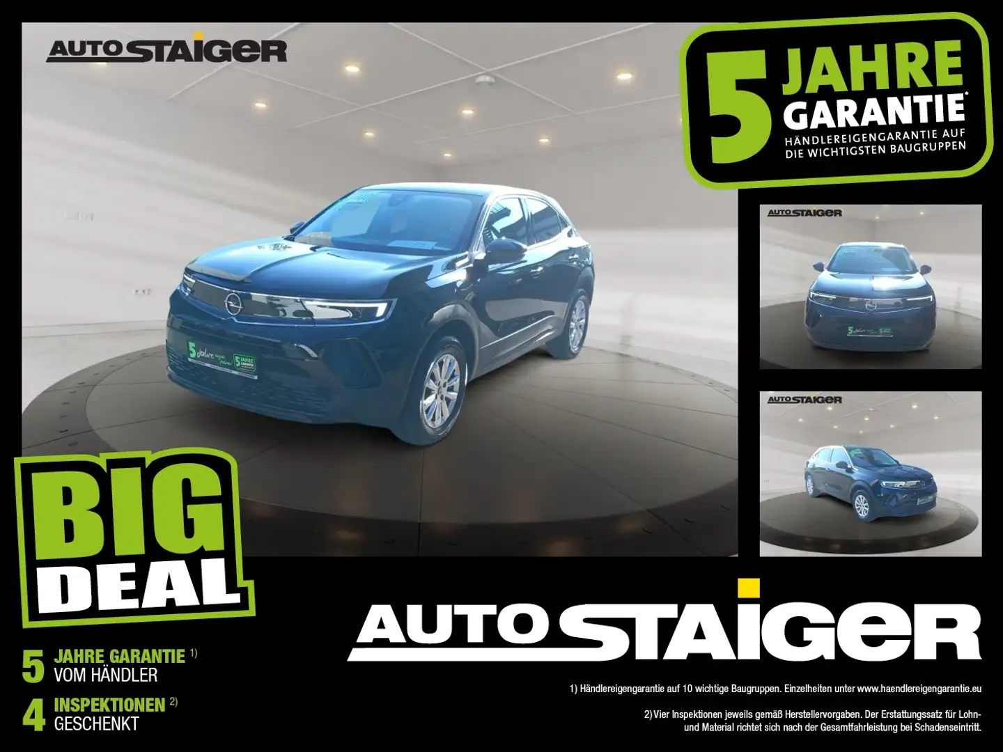Opel Mokka 1.2 Turbo Edition Klimaanlage, PDC, SHZ, Schwarz - 1