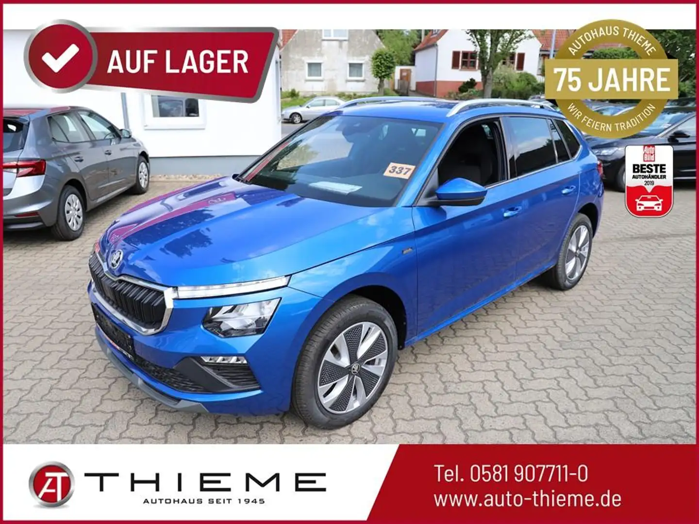 Skoda Kamiq 95PS Selection Drive - App/SHZ/FSH/17"/Sport/AH... Blau - 1