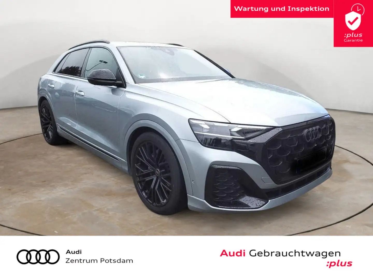 Audi Q8 50TDI quattro S line LASER NAVI AHK STANDH Silber - 1