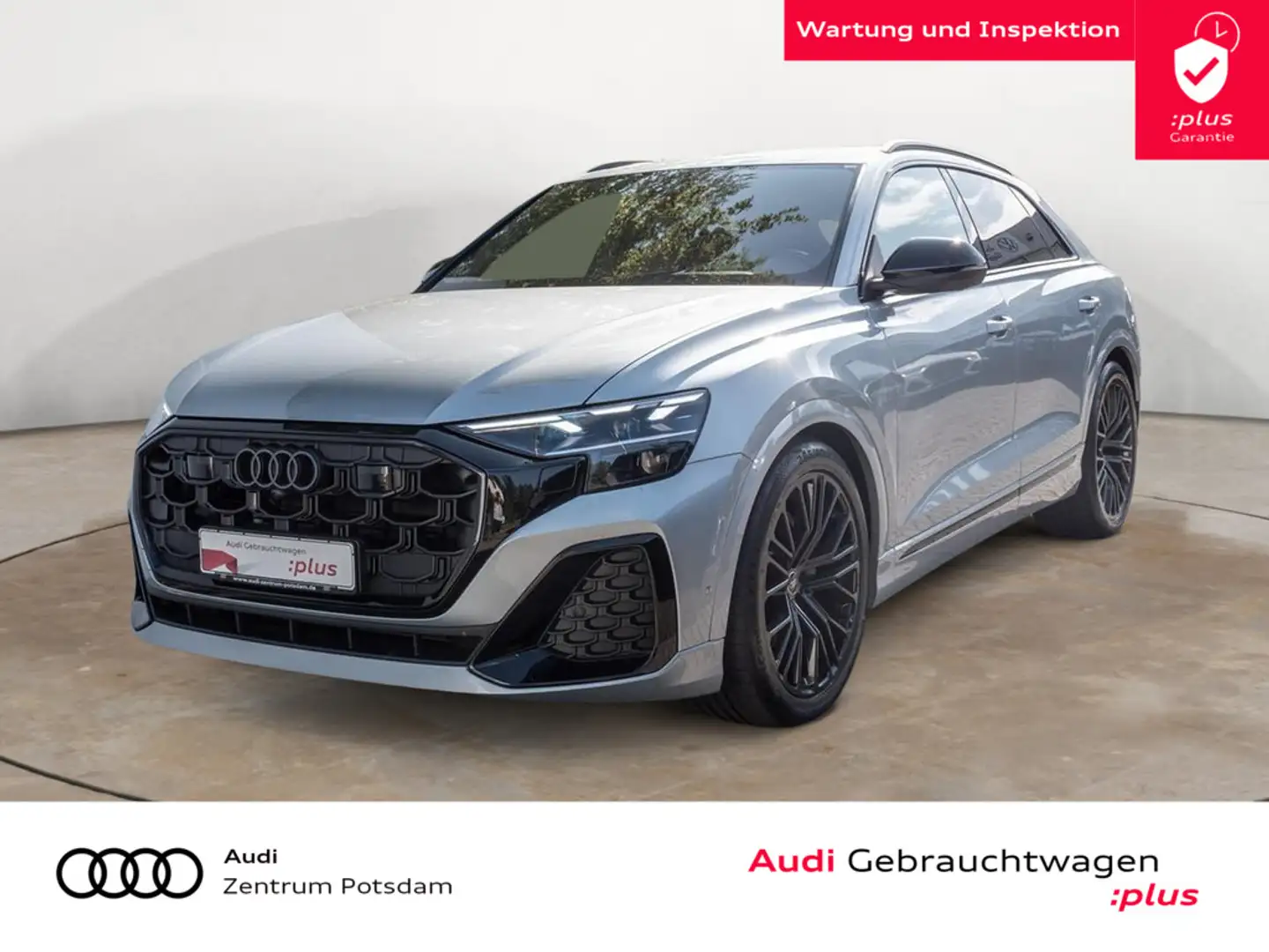 Audi Q8 50TDI quattro S line LASER NAVI AHK STANDH Zilver - 1