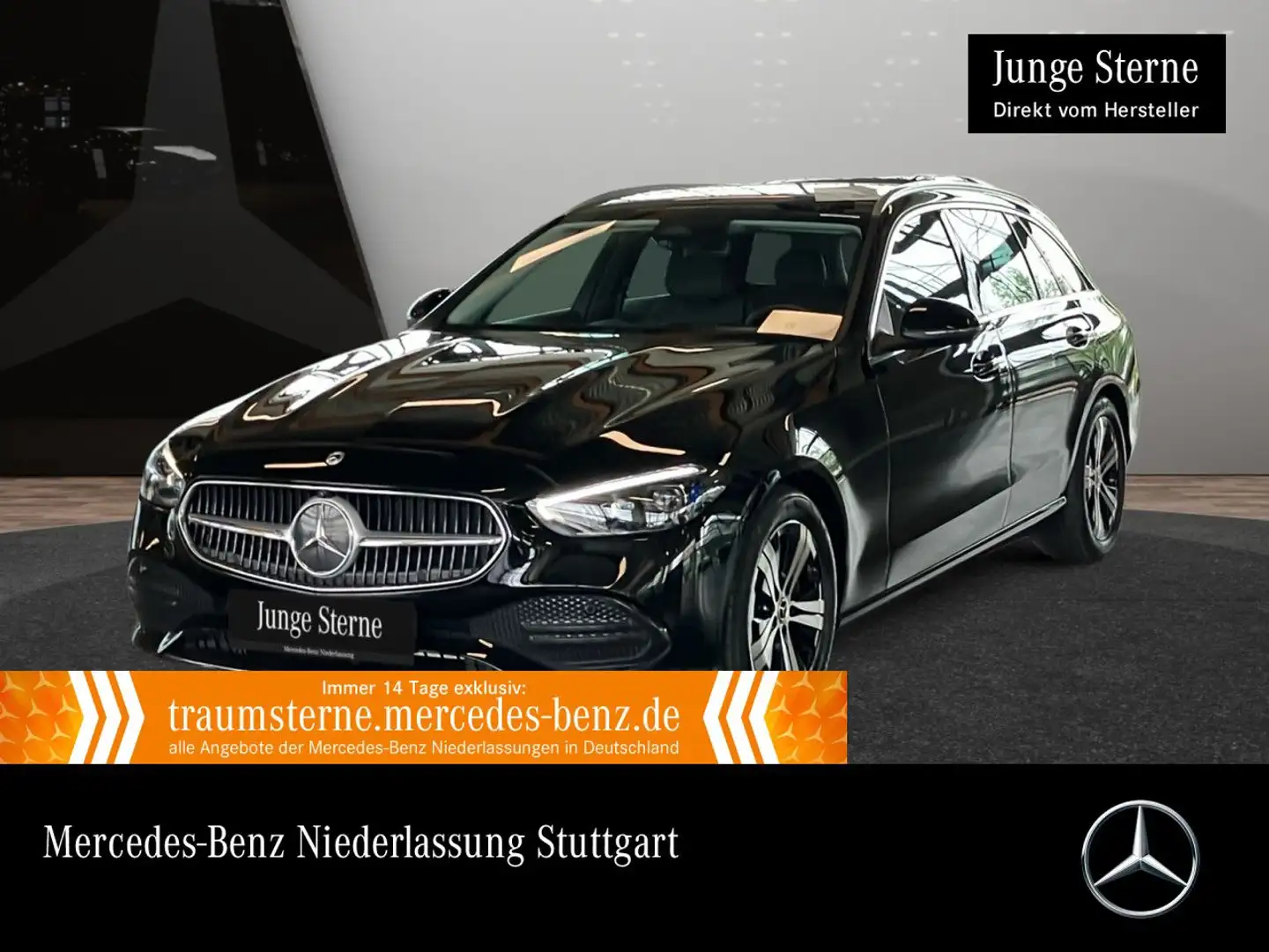 Mercedes-Benz C 220 d T 4M AVANTG+360+STHZG+KEYLESS+9G Schwarz - 1