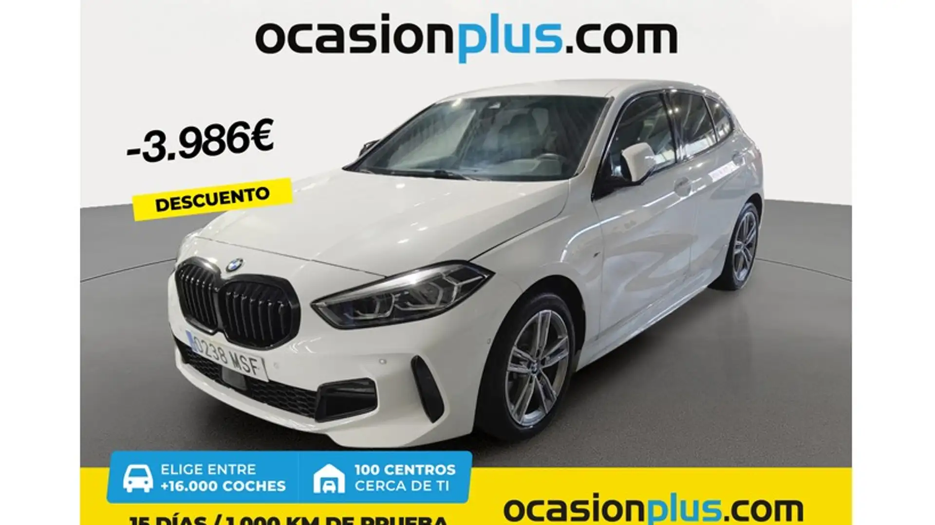 BMW 118 118dA Business Blanc - 1