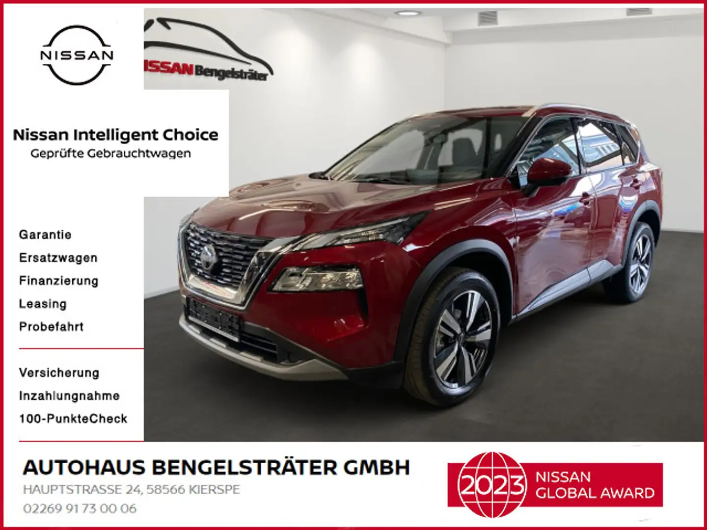 Nissan X-Trail N-Connecta 1,5 VC-T MHEV Rot - 1