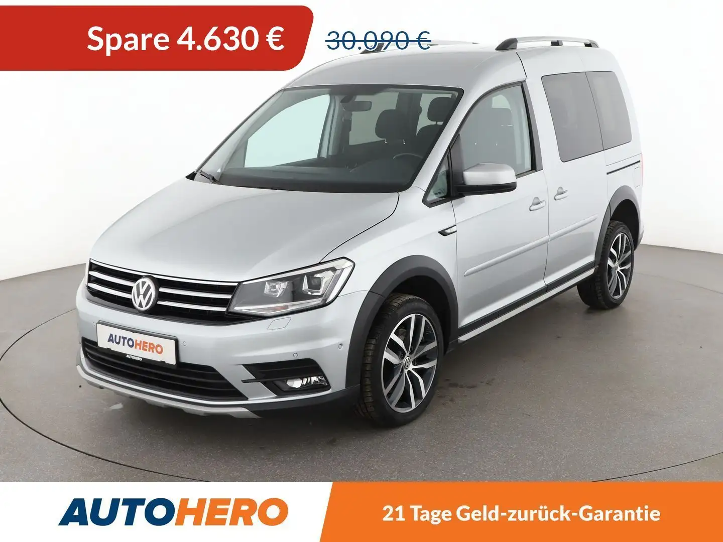 Volkswagen Caddy 2.0 TDI Alltrack 4Motion BM Aut.*NAVI*PLA*XENON* Silber - 1