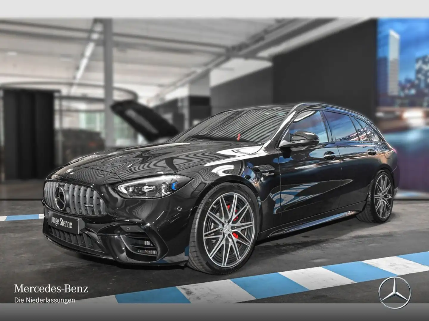 Mercedes-Benz C 63 AMG C 63 S E T-Modell NIGHT+DRIVERS+PANO+360+BURMESTER Noir - 2