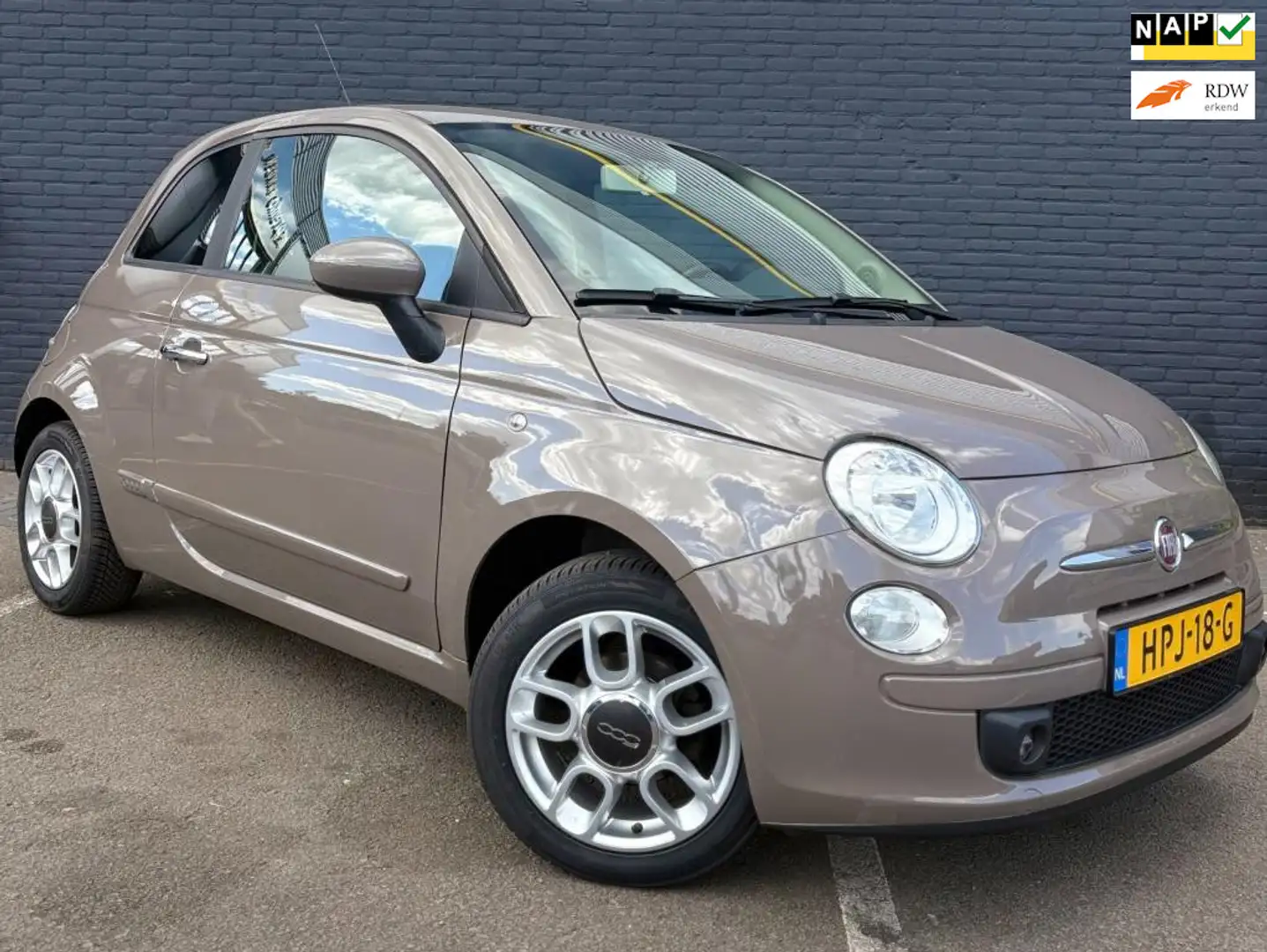 Fiat 500 1.2 Naked Marrón - 1