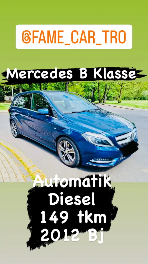 Mercedes-Benz B 200 B 200 CDI / AUTOMATIK / 8FACH BEREIFT / Bleu - 1