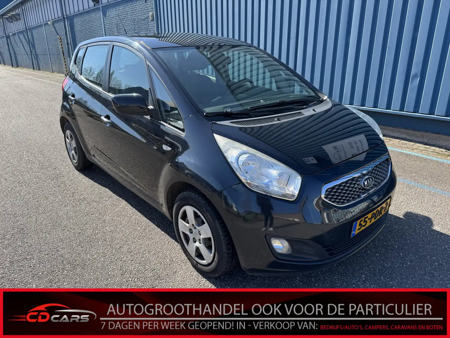 Kia Venga 1.4 CVVT Seven Airco, Camera, Navi, Cruise control Negro - 1