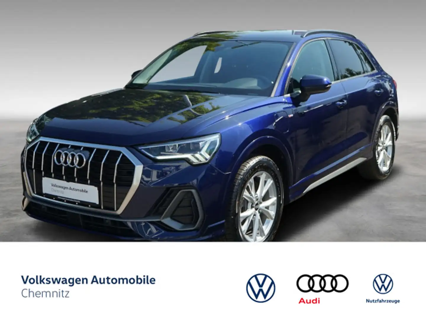 Audi Q3 45 TFSI e S Line AHK LED Navi Kamera Blau - 1