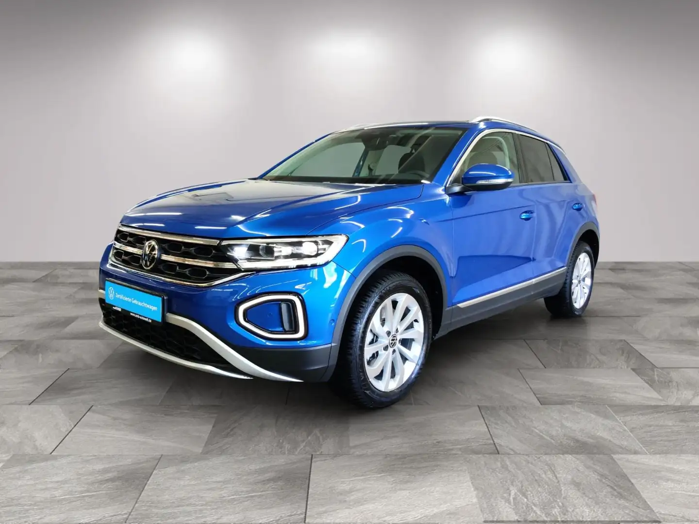 Volkswagen T-Roc Style 2.0 TDI DSG/AHK/Standhzg/RFK/07.29Ga Bleu - 2