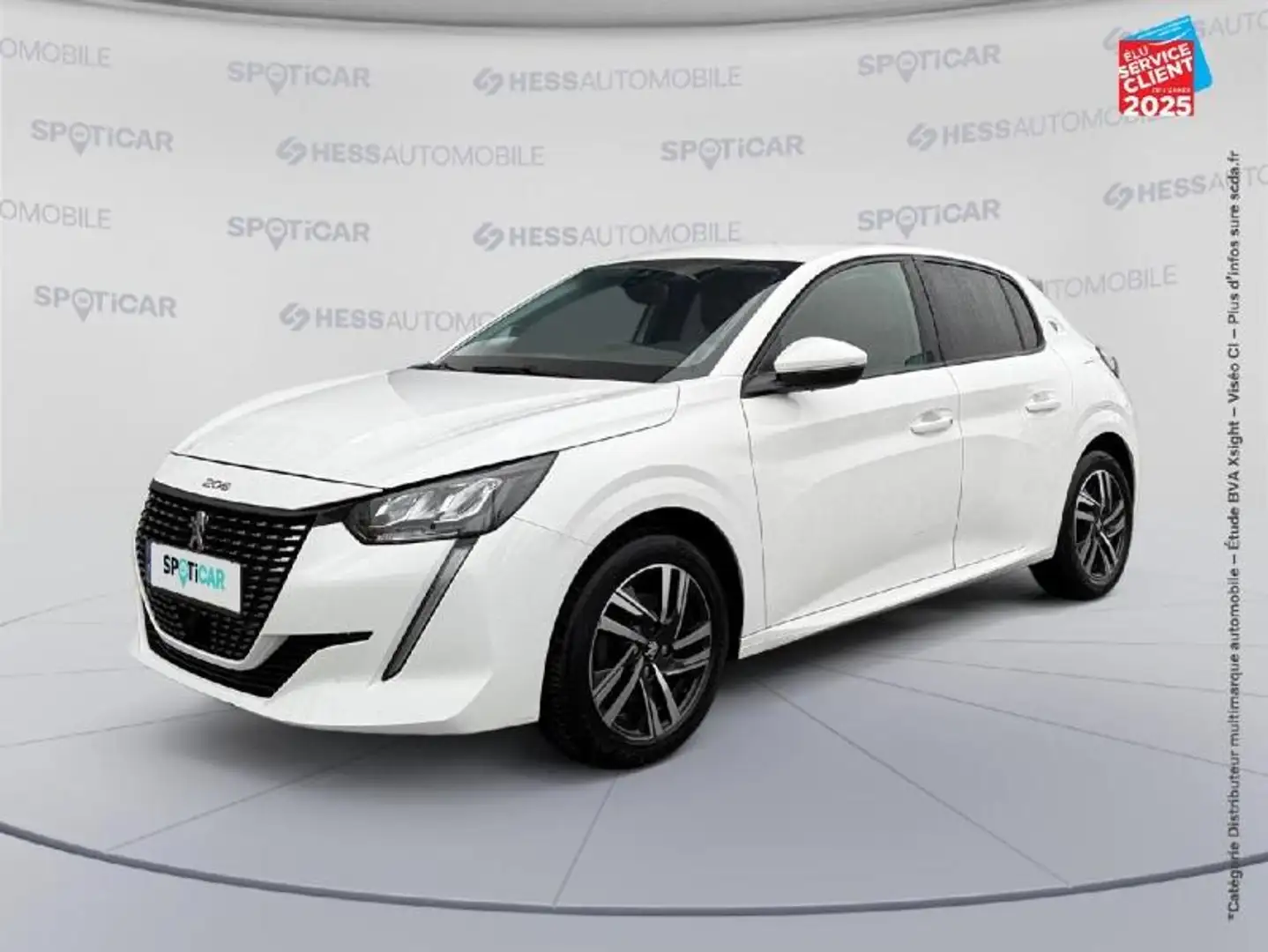Peugeot 208 1.2 PureTech 100ch S/S Roadtrip EAT8 Camera GPS Blanc - 1