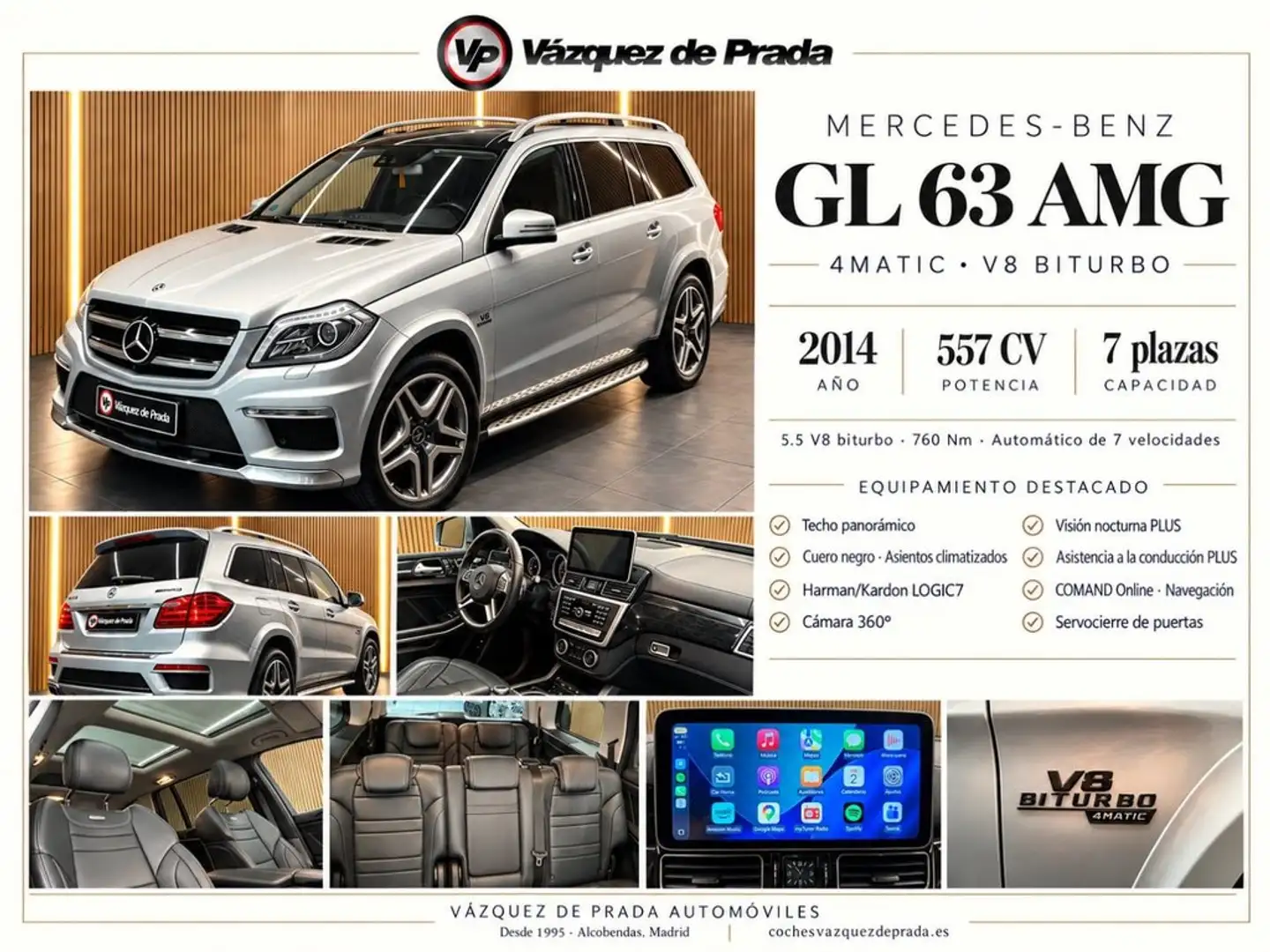 Mercedes-Benz GL 63 AMG Aut. Gris - 1
