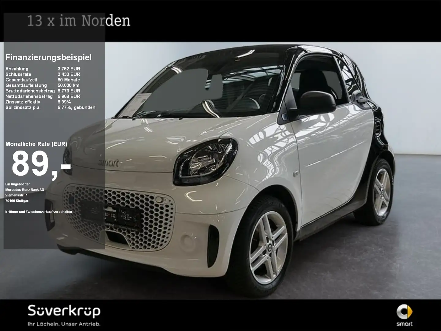 smart forTwo EQ  22KW SHZ Bianco - 1