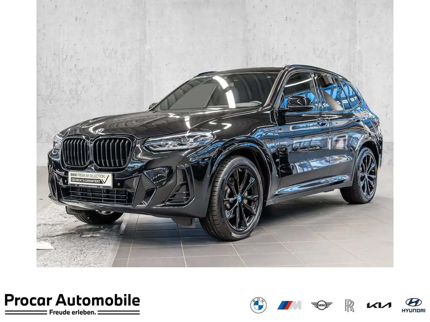 BMW X3 xDrive30e M Sport HUD RFK NAVI LED PDC V+H Schwarz - 1