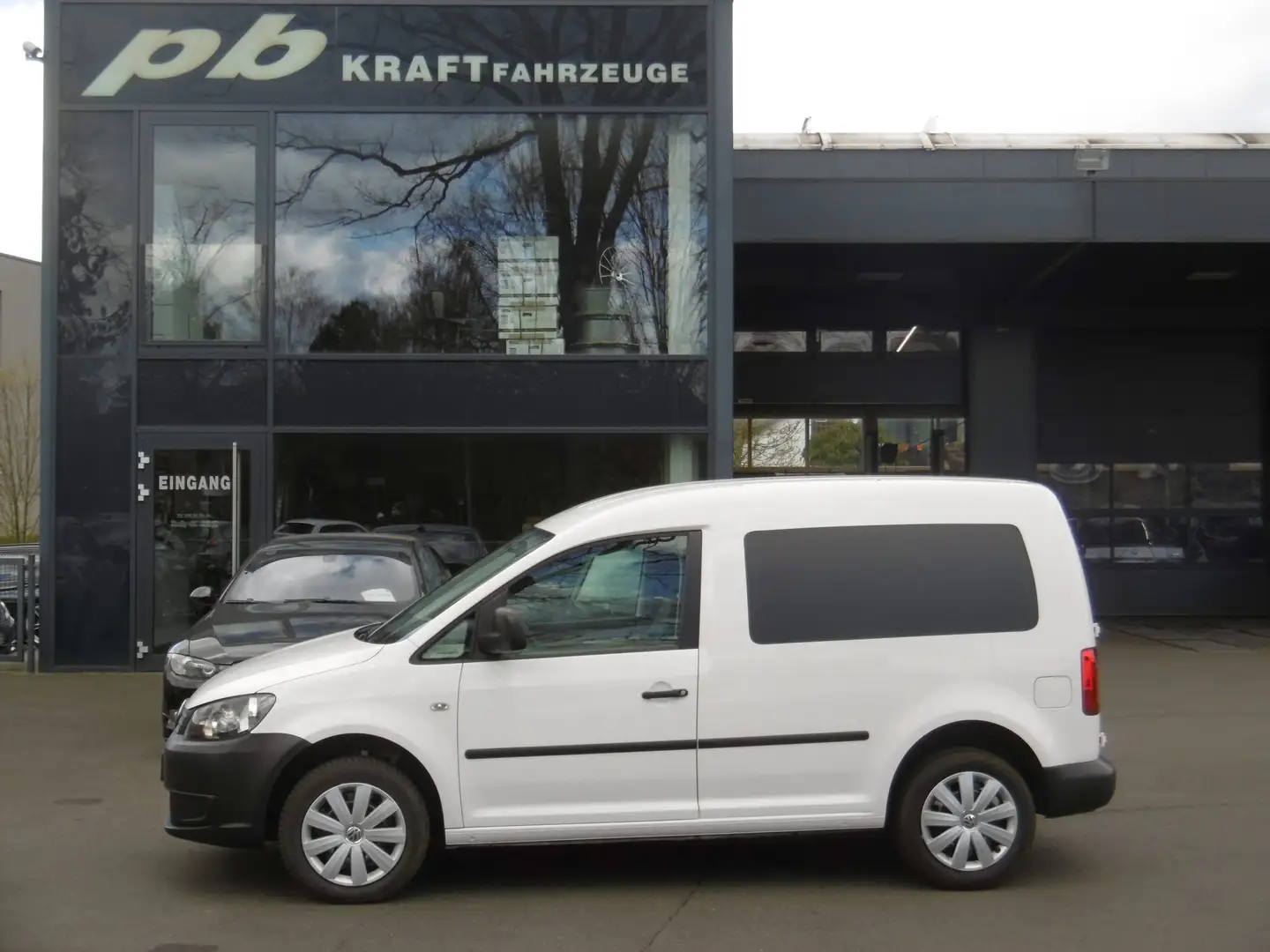 Volkswagen Caddy Kasten Flügel 1. Hand Klima Tip Top! Weiß - 1