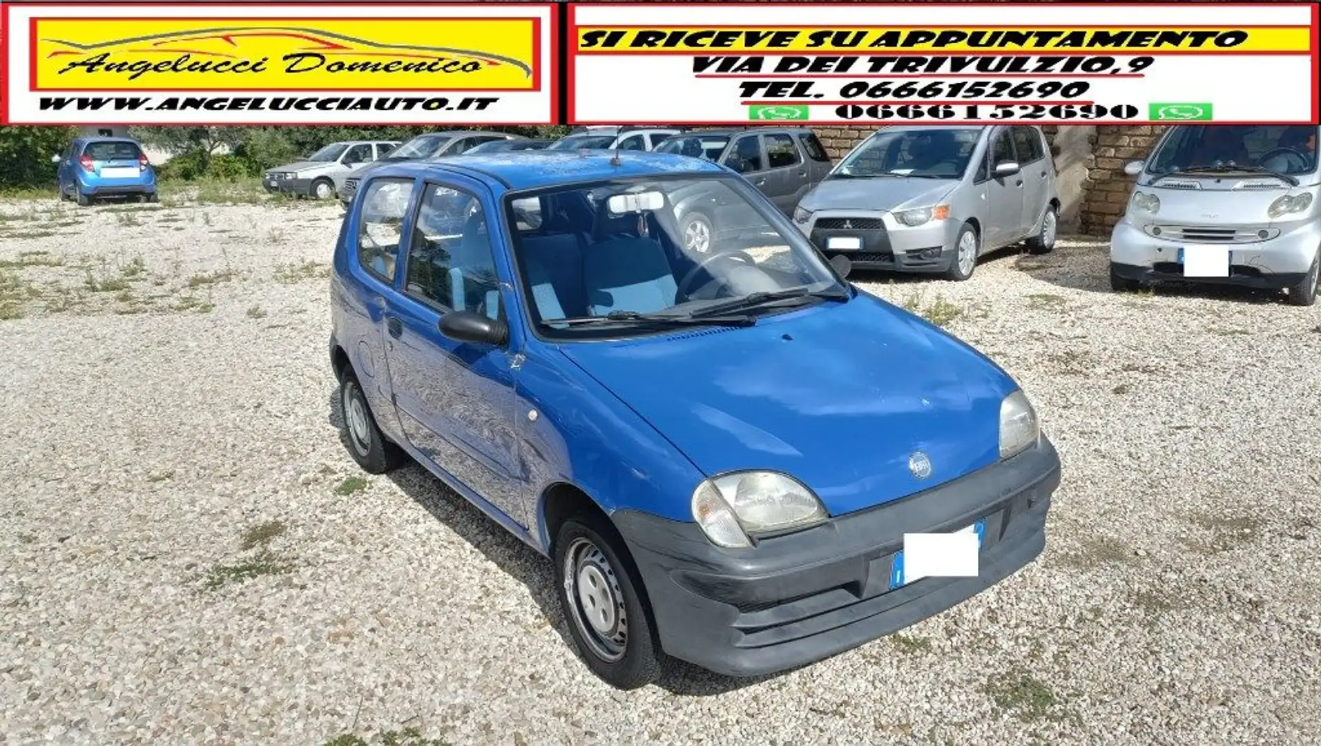 Fiat Seicento SI ZTL GPL SCADENZA 2034 Bleu - 1