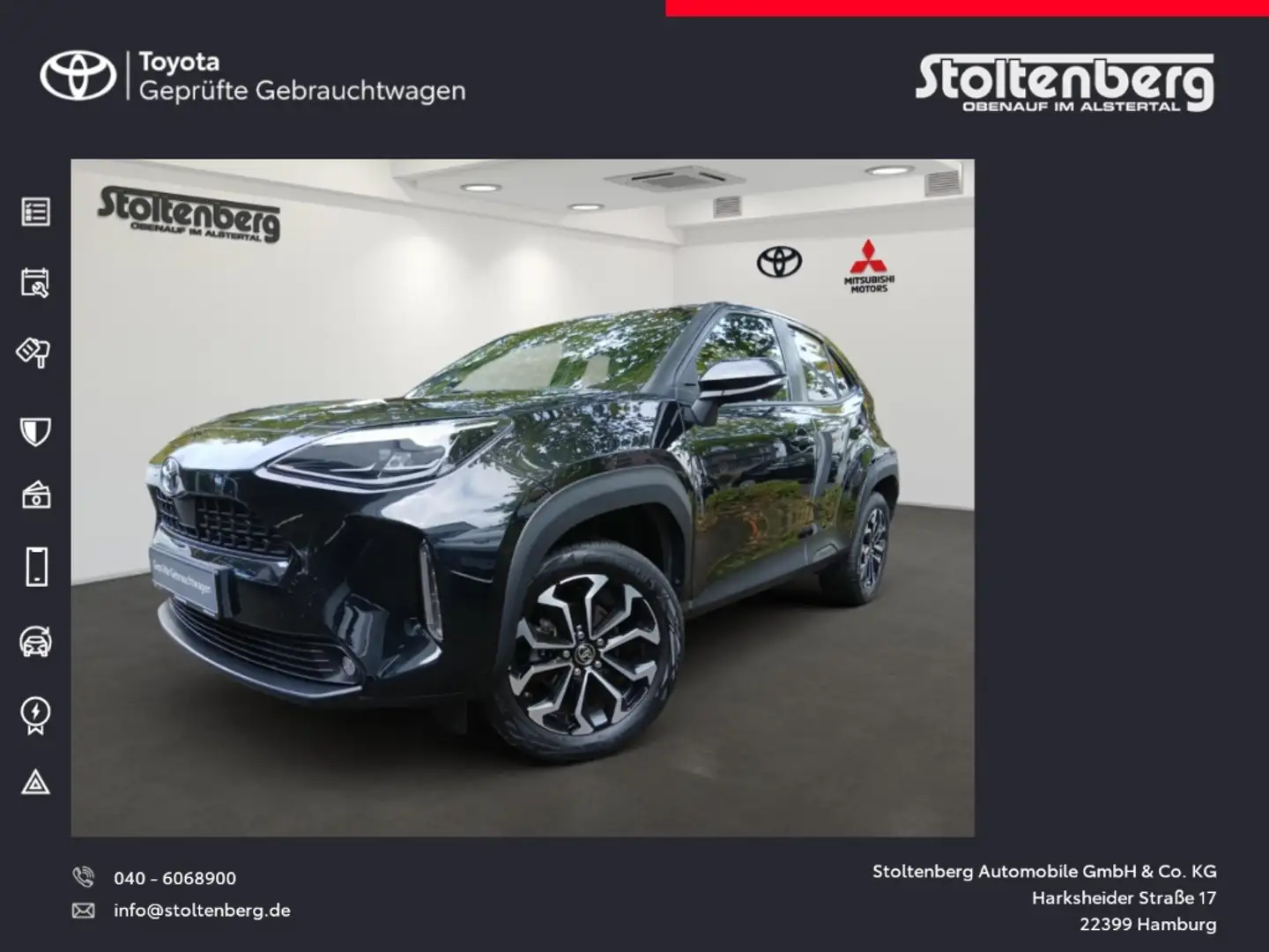 Toyota Yaris Cross Hybrid FWD Team Deutschland 1.5 VVT-iE WKR Schwarz - 1