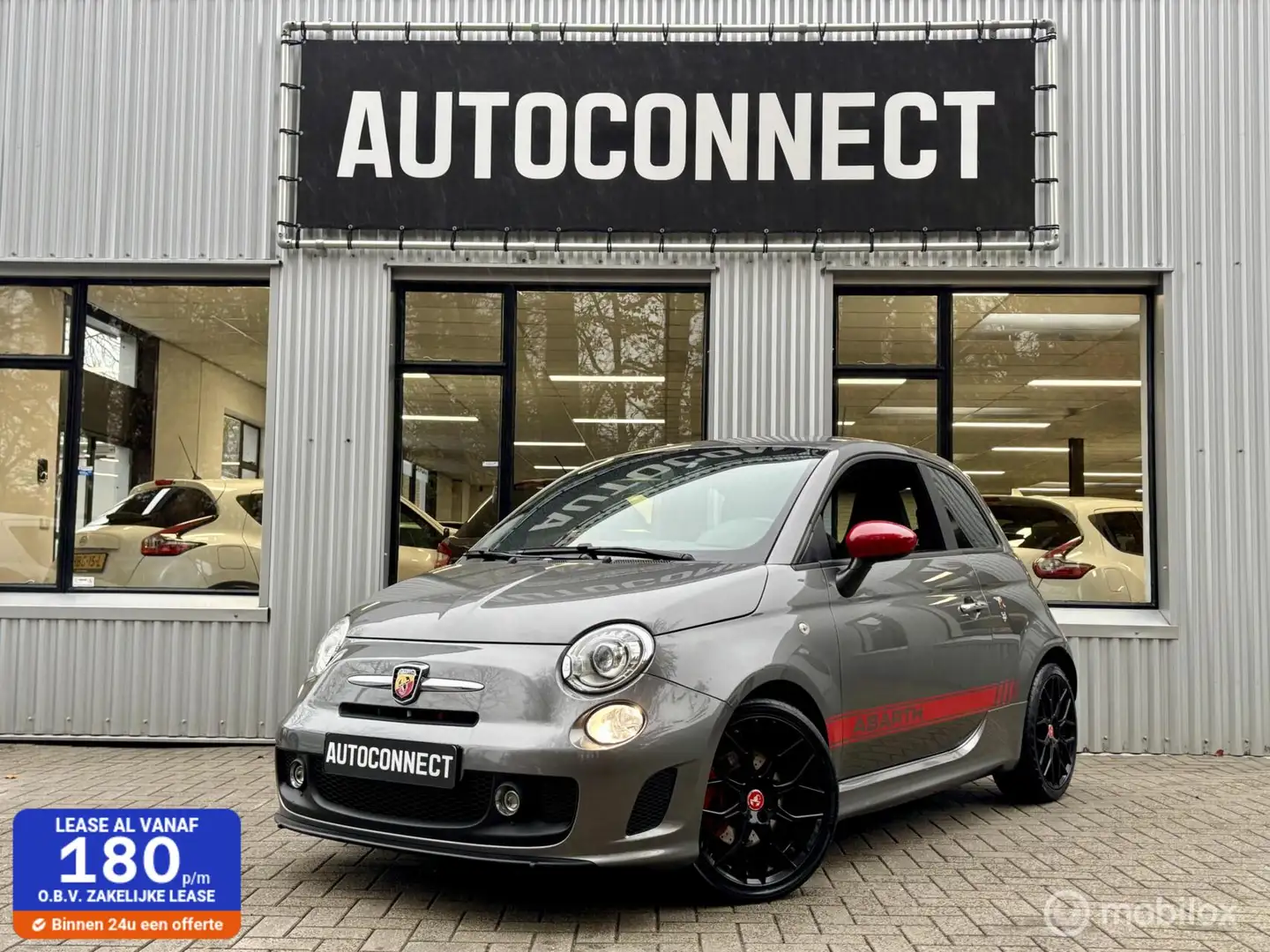 Fiat 500 Abarth 1.4 T-Jet 595. LEDER, XENON, AIRCO Сірий - 1