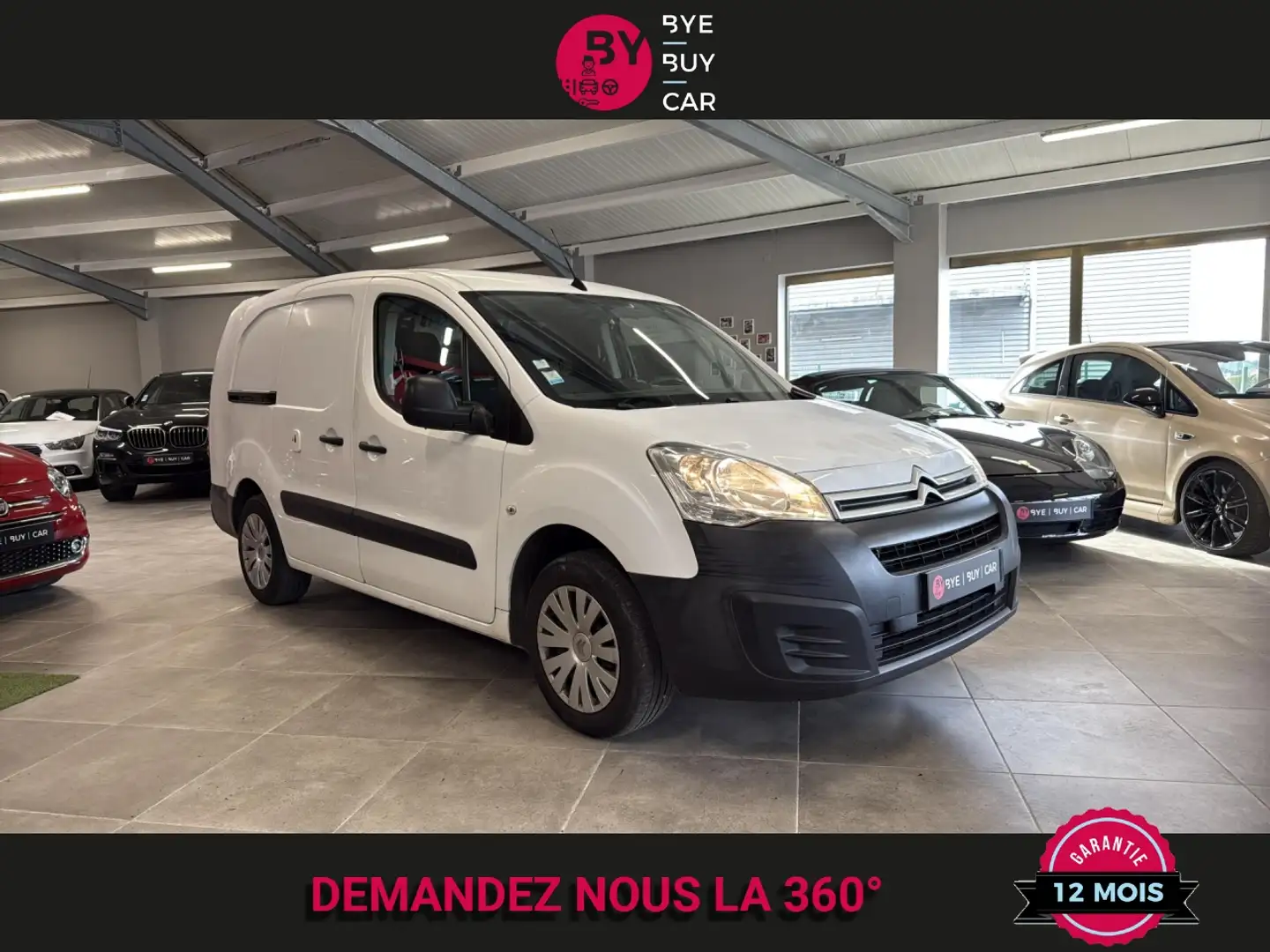 Citroen Berlingo Berlingo 1.6 BlueHDi S\u0026S - 100  II  FOURGON F Blanc - 2