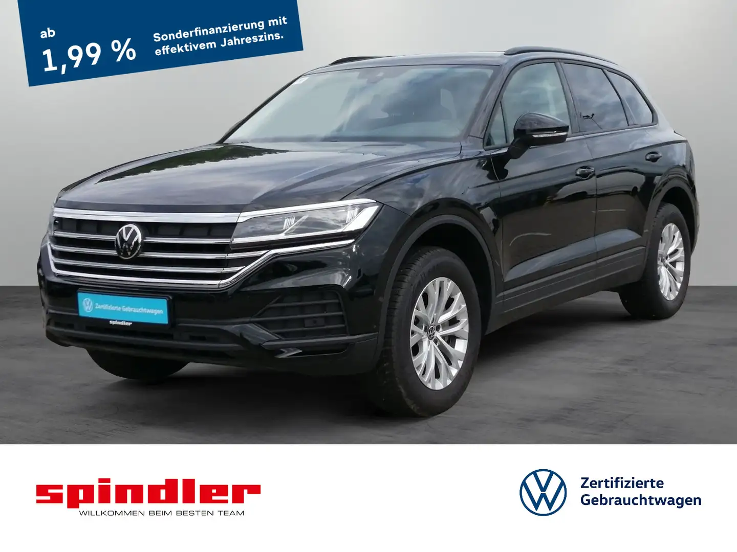 Volkswagen Touareg 3.0TDI 4M Navi LED AHK Luftf Leder IQ Schwarz - 1