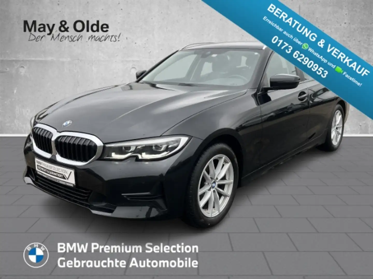 BMW 320 i Touring Aut. Advantage LED LiveCockpit PDC Noir - 1