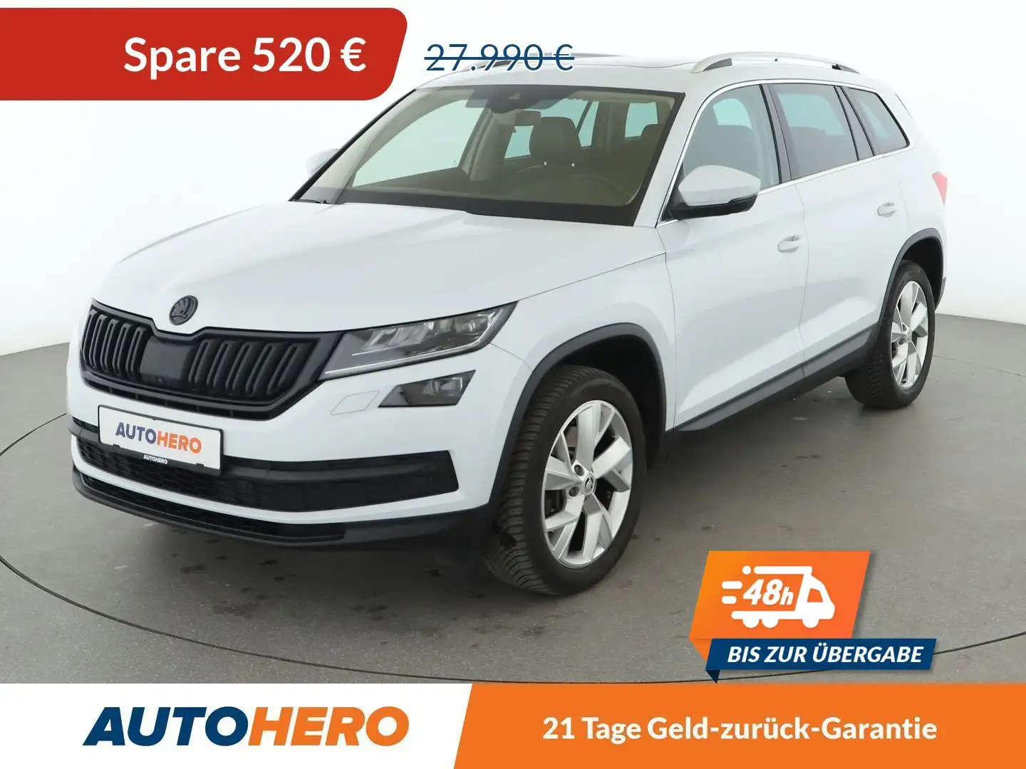 Skoda Kodiaq 2.0 TSI Style 4x4 Aut.*NAVI*LED*TEMPO*CAM*PDC*SHZ* Weiß - 1