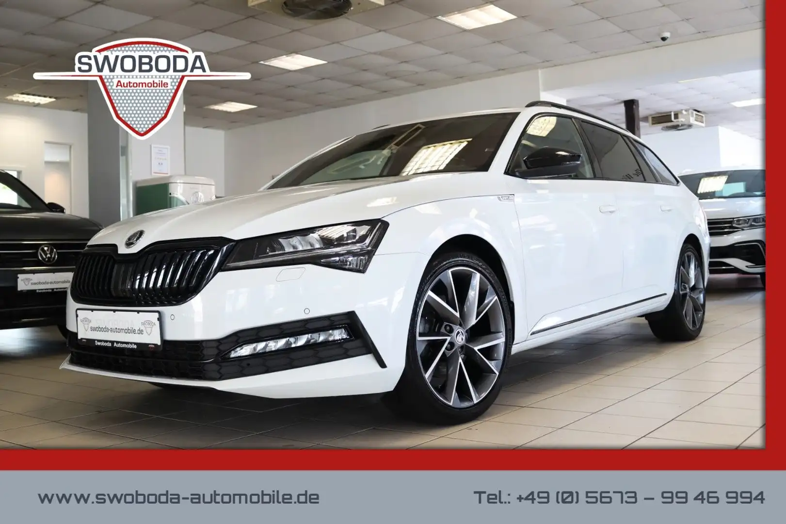 Skoda Superb Sportline 4x4 DCC AHK 360° Pano STHZ ACC Wit - 1