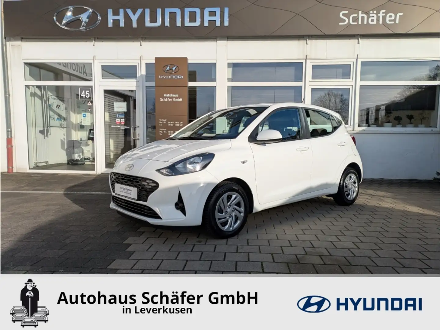 Hyundai i10 Select Navi Apple CarPlay DAB Spurhalteass. Temp K Weiß - 1