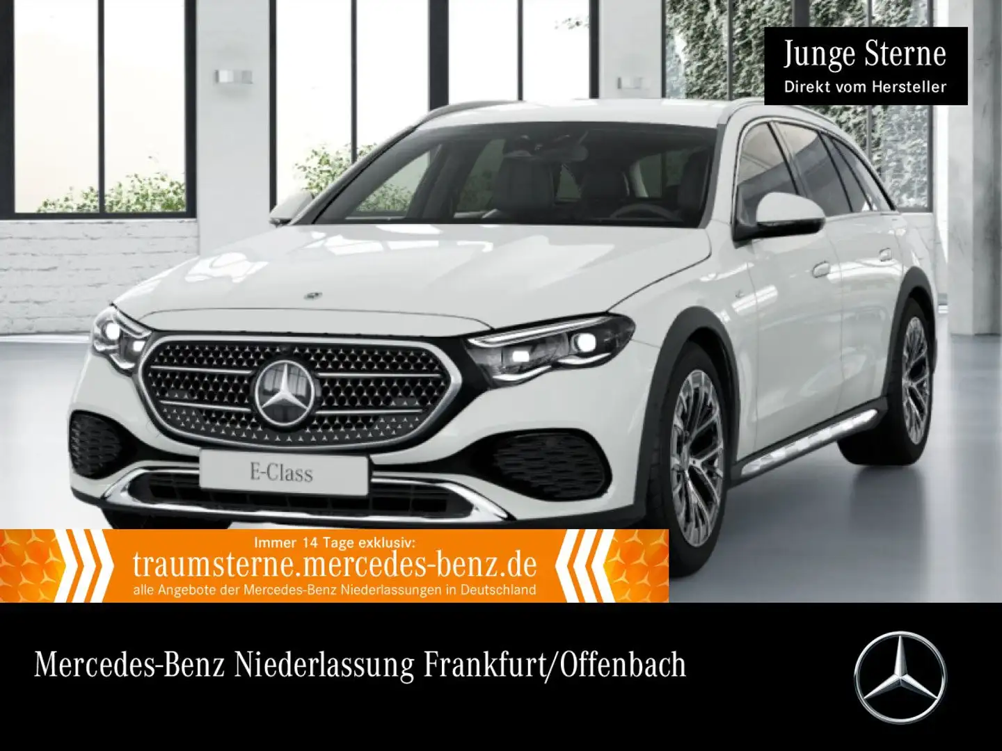 Mercedes-Benz E 300 de T 4M Hybrid Avantgarde Exkl-Paket Fahrass Weiß - 1