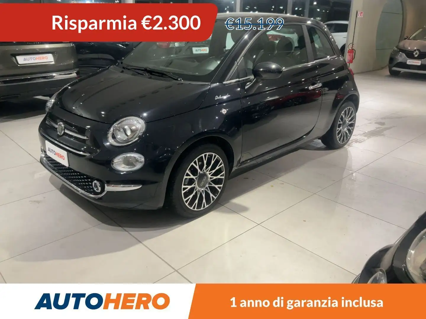 Fiat 500 1.0 Mild-Hybrid Dolcevita MHEV Nero - 1