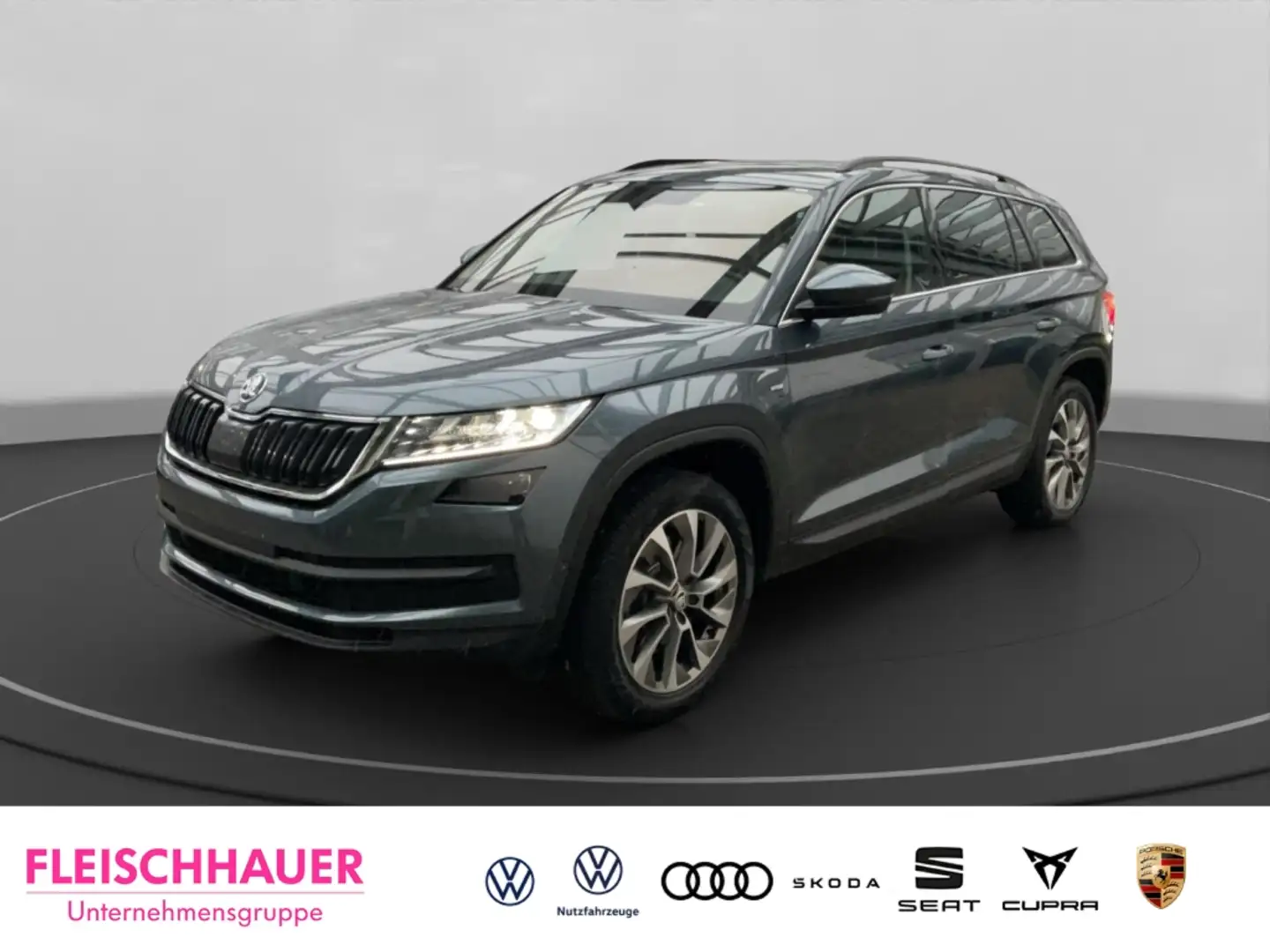 Skoda Kodiaq 2.0 TDI DSG 4x4 AD StandHZG AHK Navi 360 Kamera LE Grau - 1