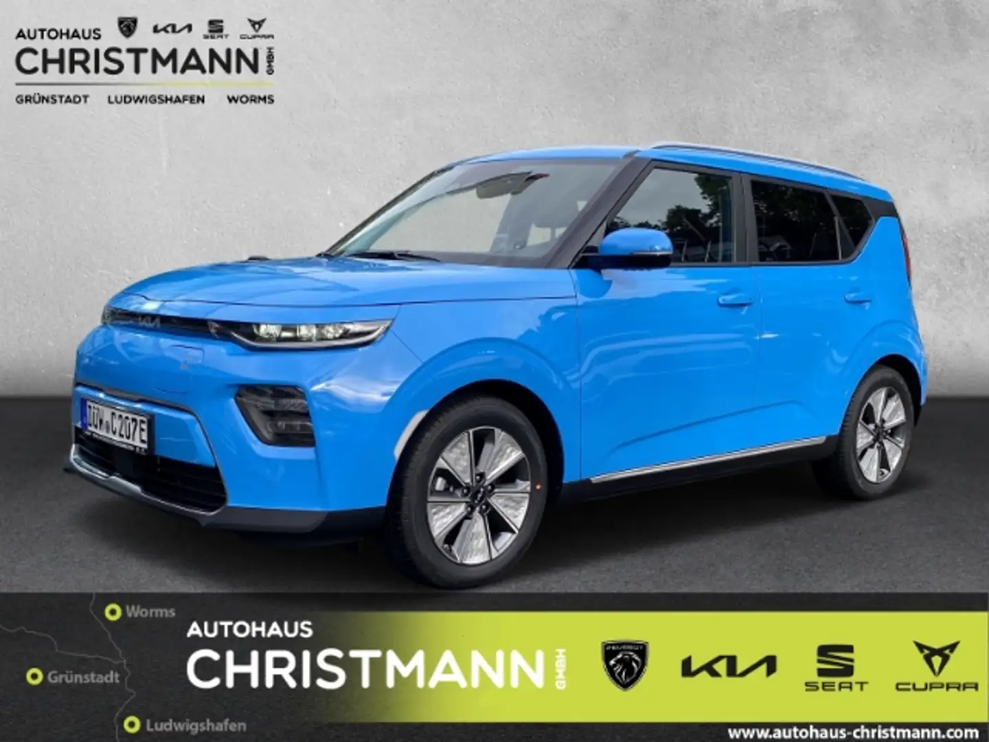 Kia Soul E- Inspiration *Leder-Paket*Wärmepumpe*Schiebe-/Gl Bleu - 1