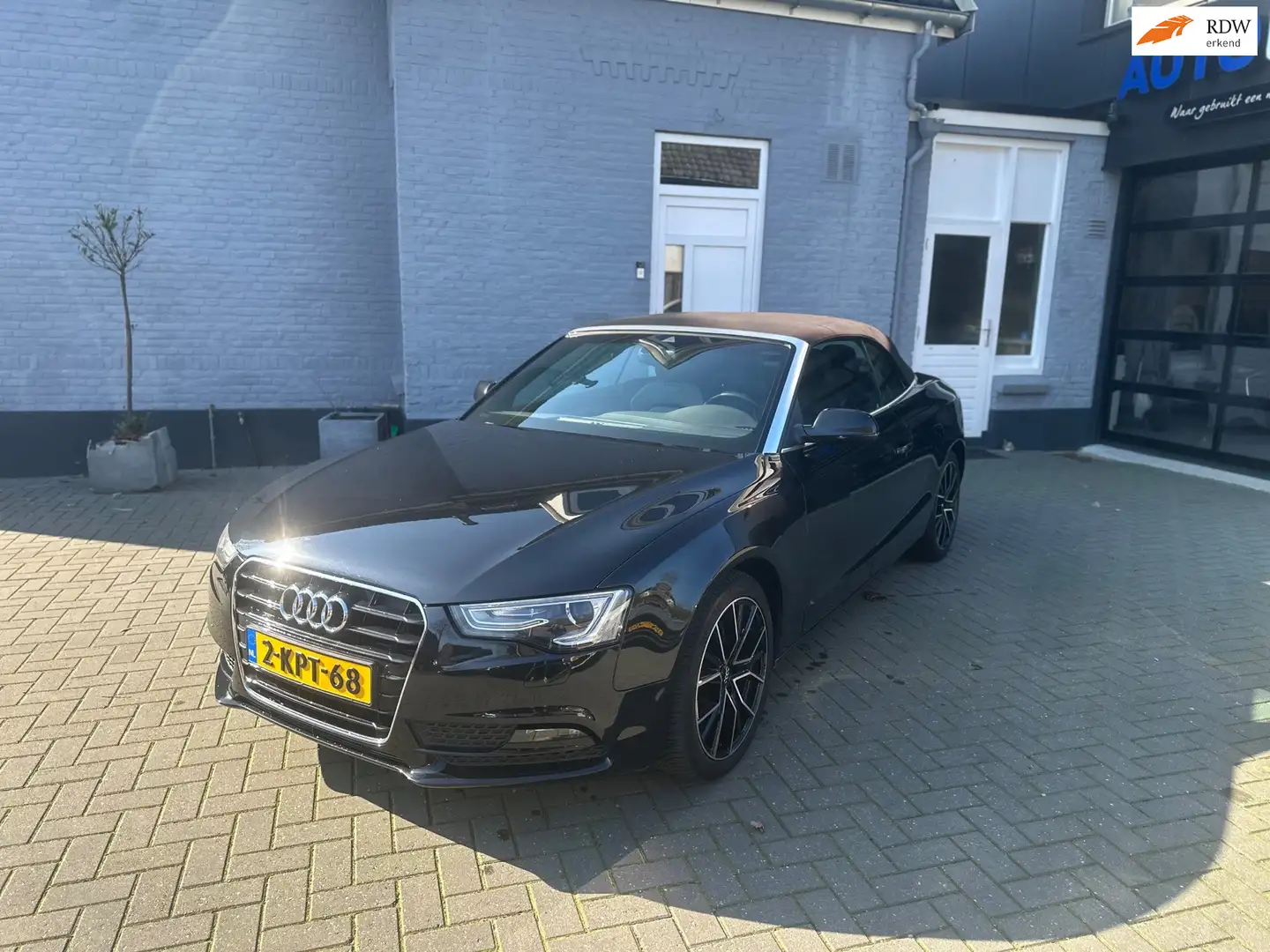 Audi A5 Cabriolet 1.8 TFSI | LEER | ELEK. STOELEN | FACELI Schwarz - 1