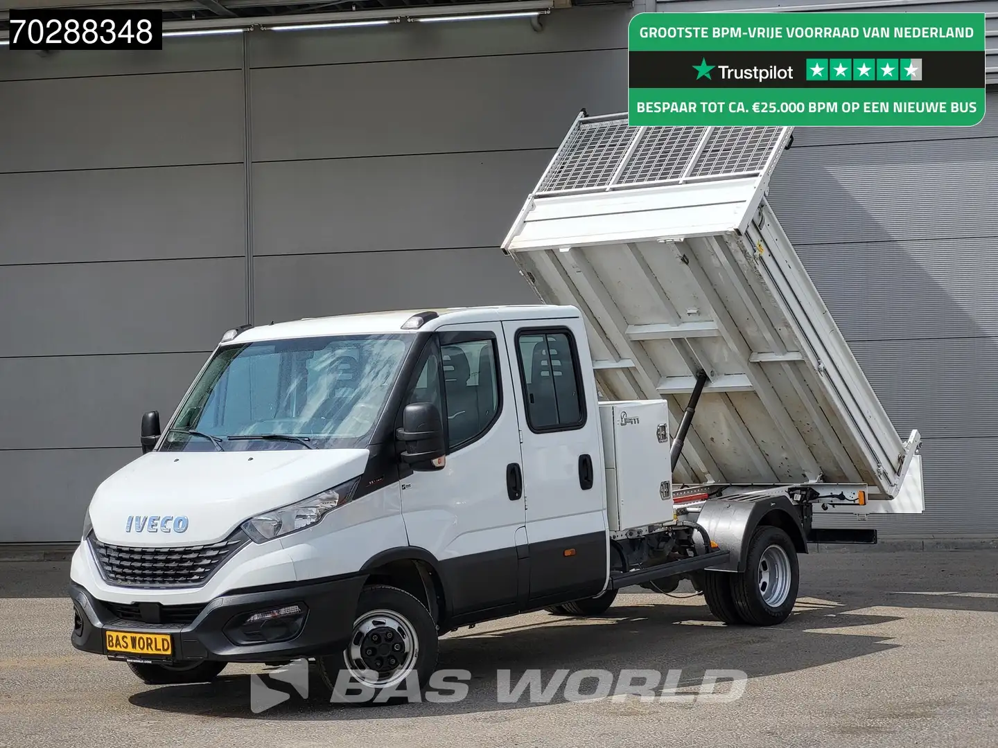Iveco Daily 35C16 3.0L Open Laadbak met Kist Dubbel Cabine Dub Wit - 1