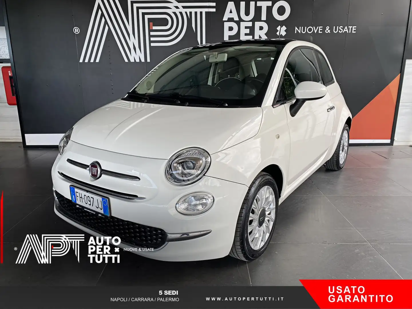 Fiat 500 500 1.2 Lounge 69cv Wit - 1