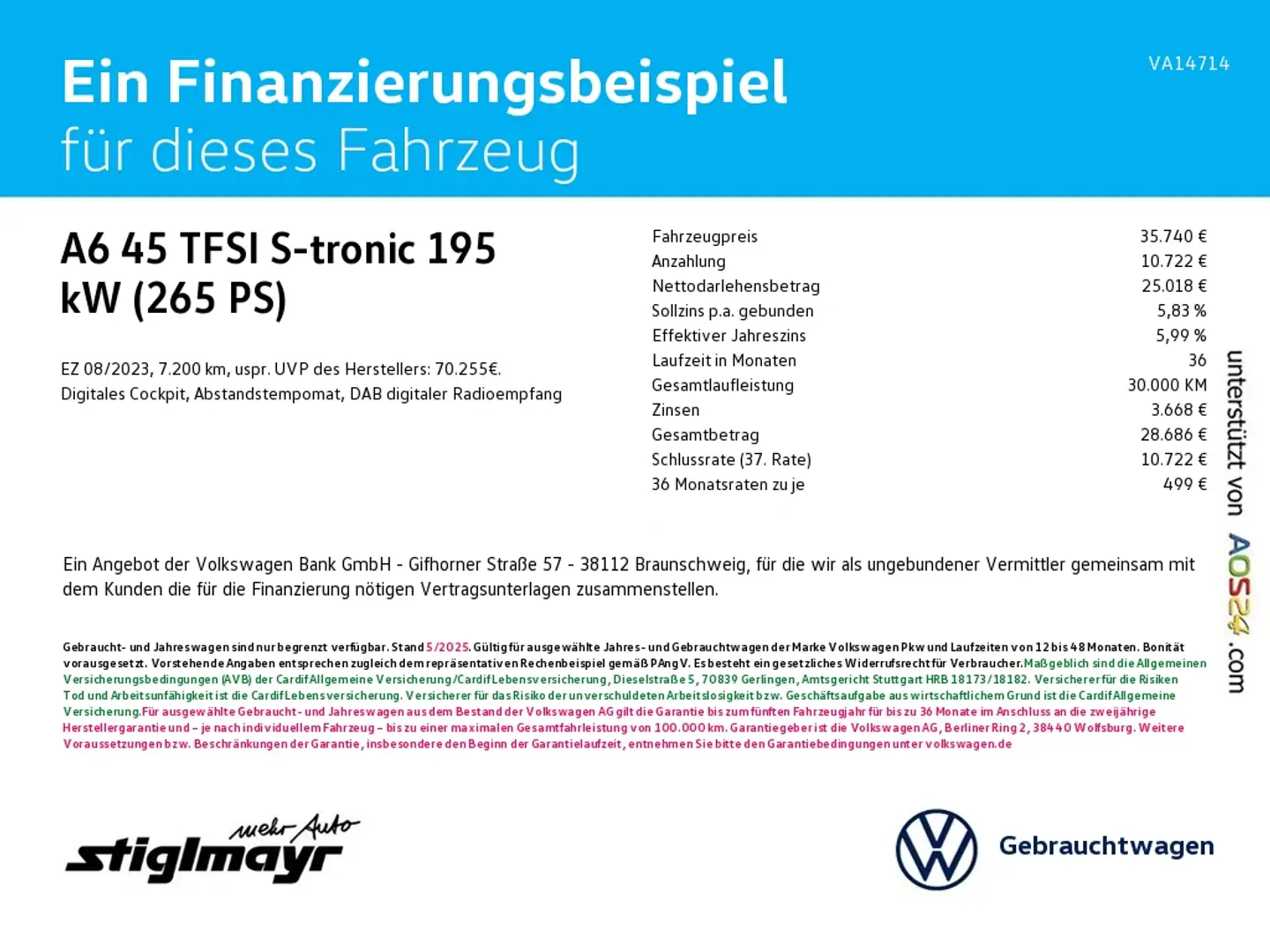 Audi A6 45 TFSI S-tronic ACC+LED+NAVI+VC+Alu-19 Bleu - 2