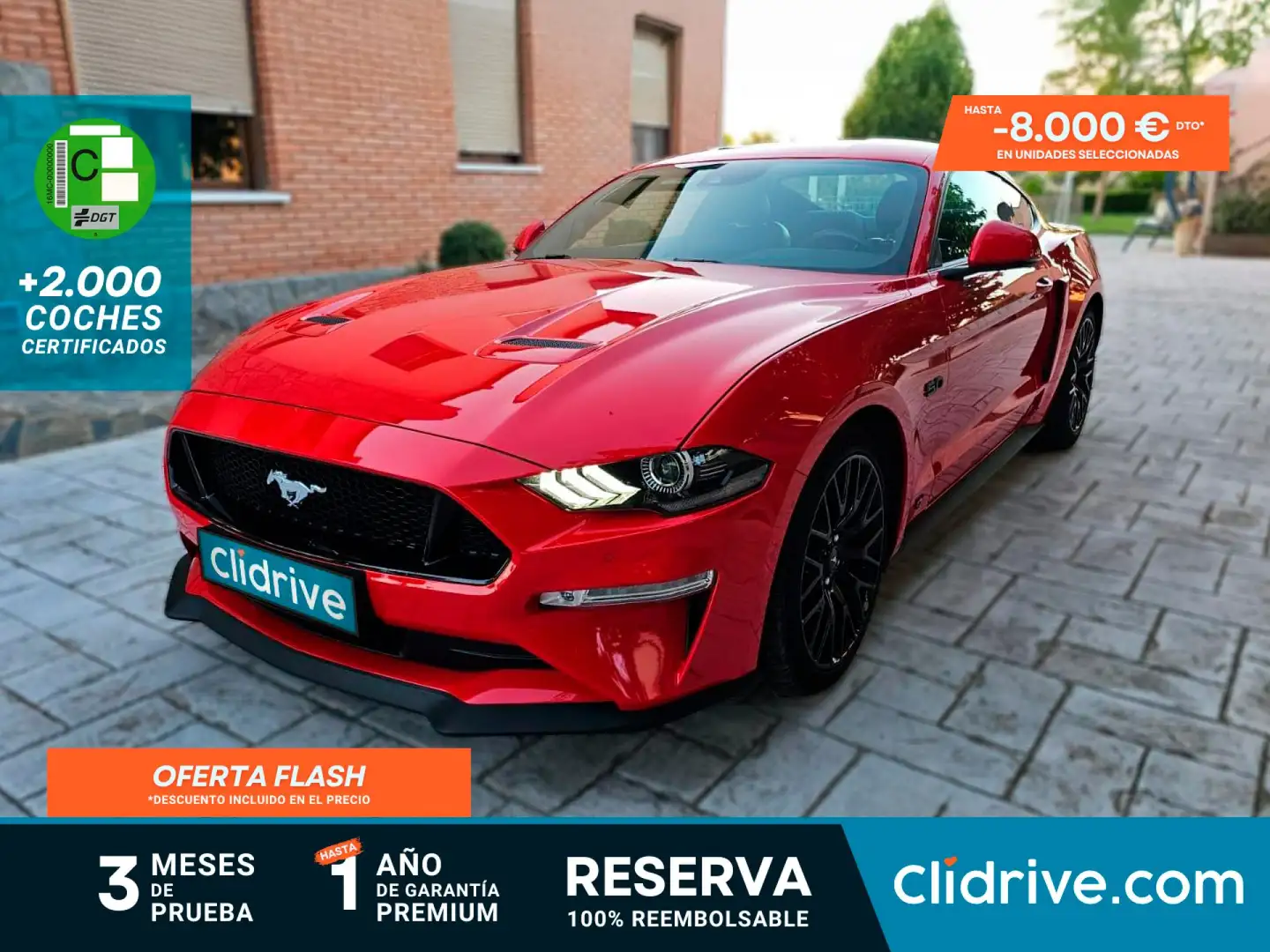 Ford Mustang 5.0 Ti-VCT V8 336KW  GT AT(Fast.) Rojo - 1