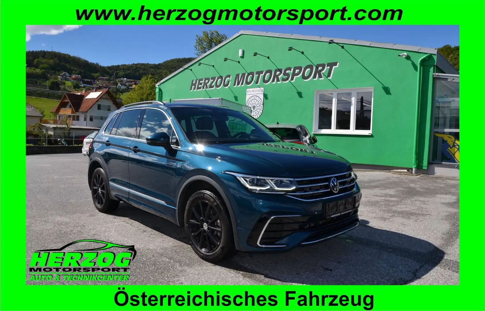 Volkswagen Tiguan Tiguan 1,4 TSI eHybrid R-Line DSG MATRIX VIRTUAL HEAD-UP 1.BESITZ Blau - 1