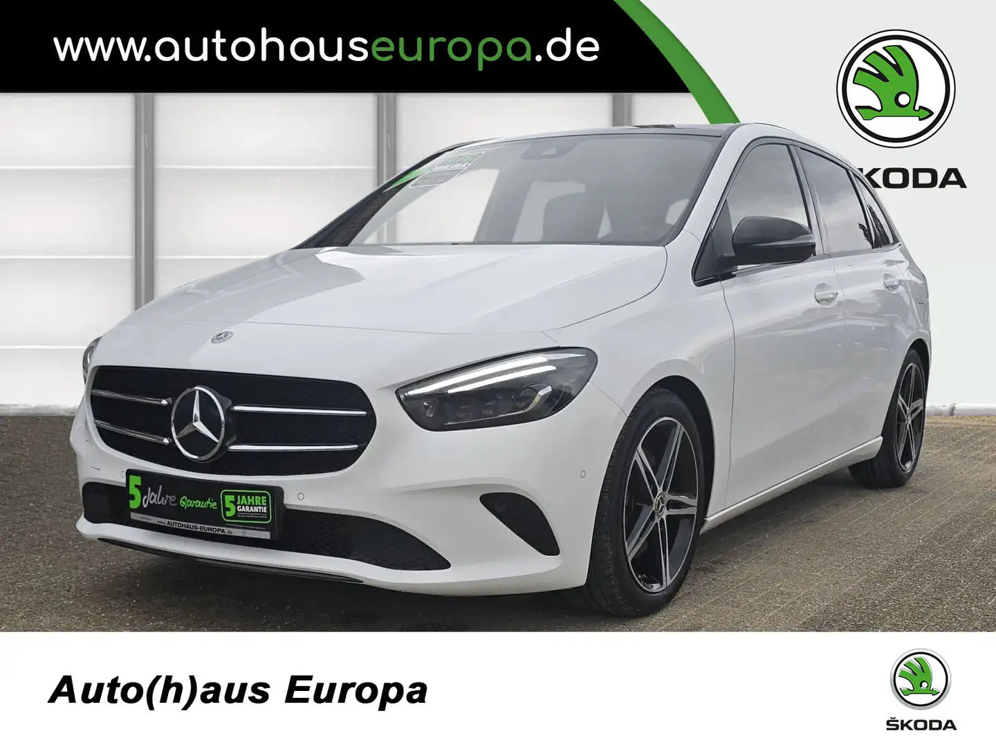 Mercedes-Benz B 220 d Automatik Progressive Navi KlimaA Kam Pano Matri Білий - 1