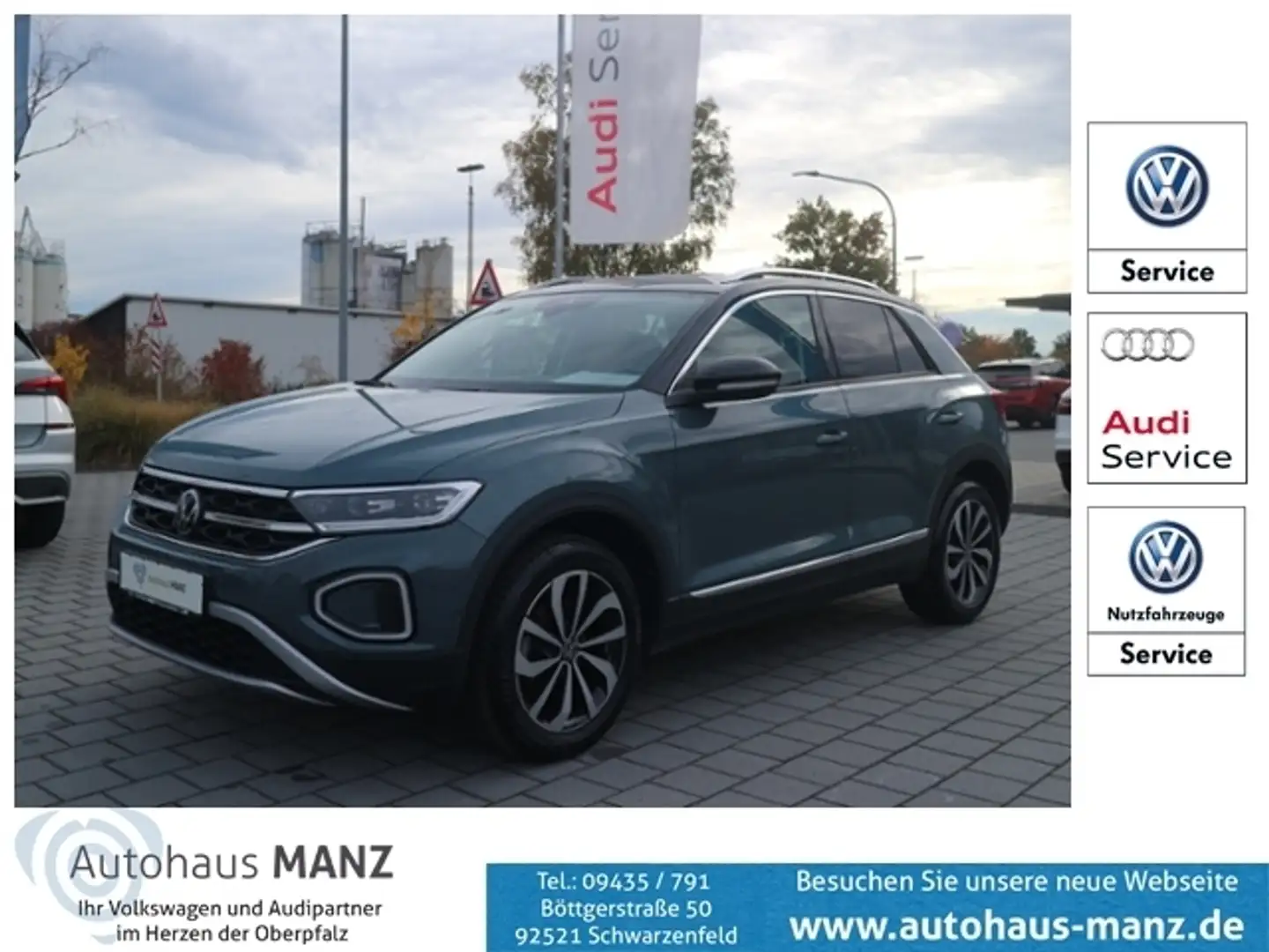 Volkswagen T-Roc 1.5 TSI Style KLIMA ALU Blau - 1