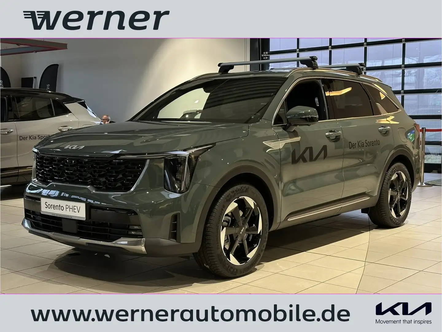Kia Sorento 1.6T PHEV Platinum Nappa Premium AHK Grün - 1