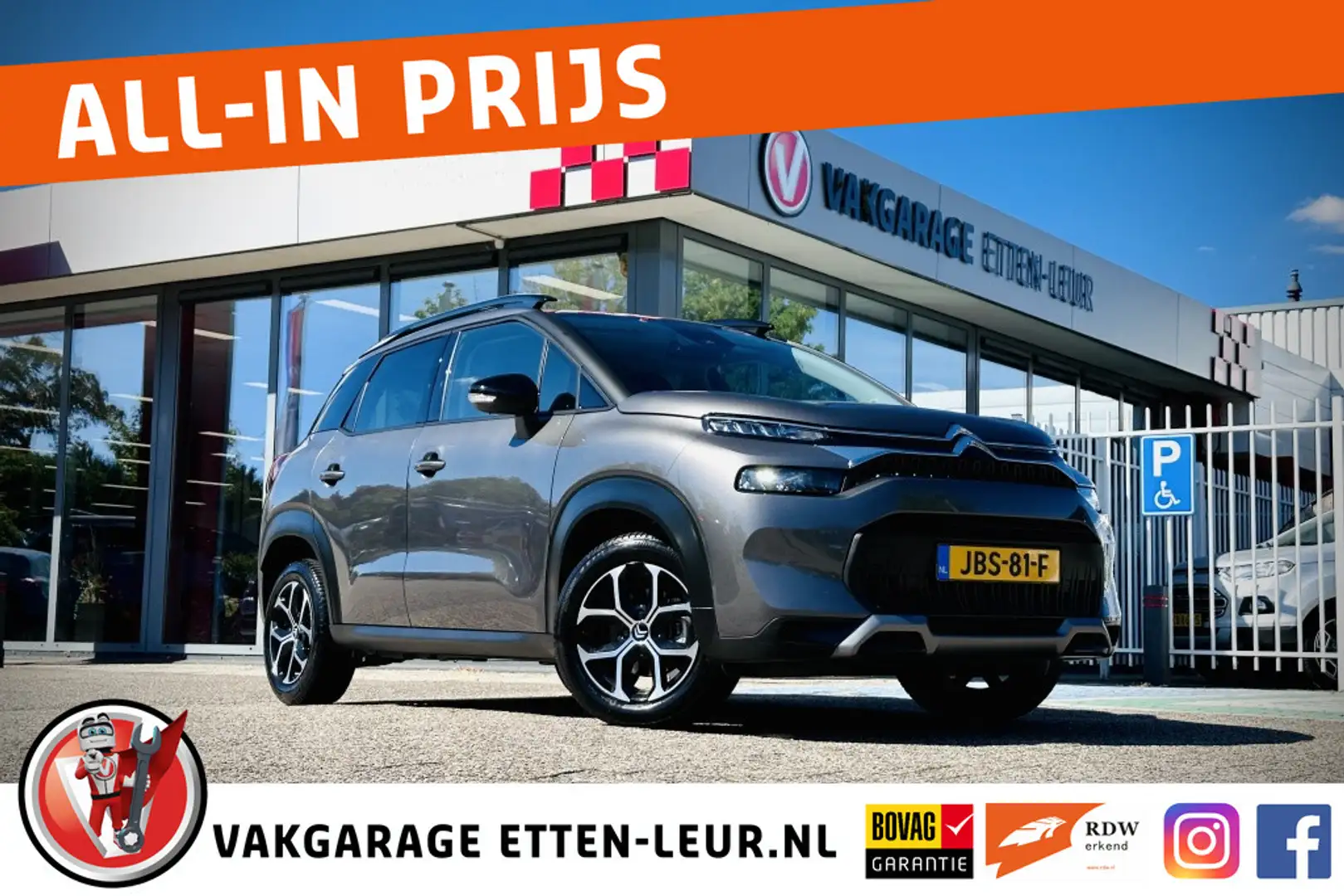 Citroen C3 Aircross 1.2 110PK / CLIMA / CRUISE / APPLE + ANDROID Gris - 1