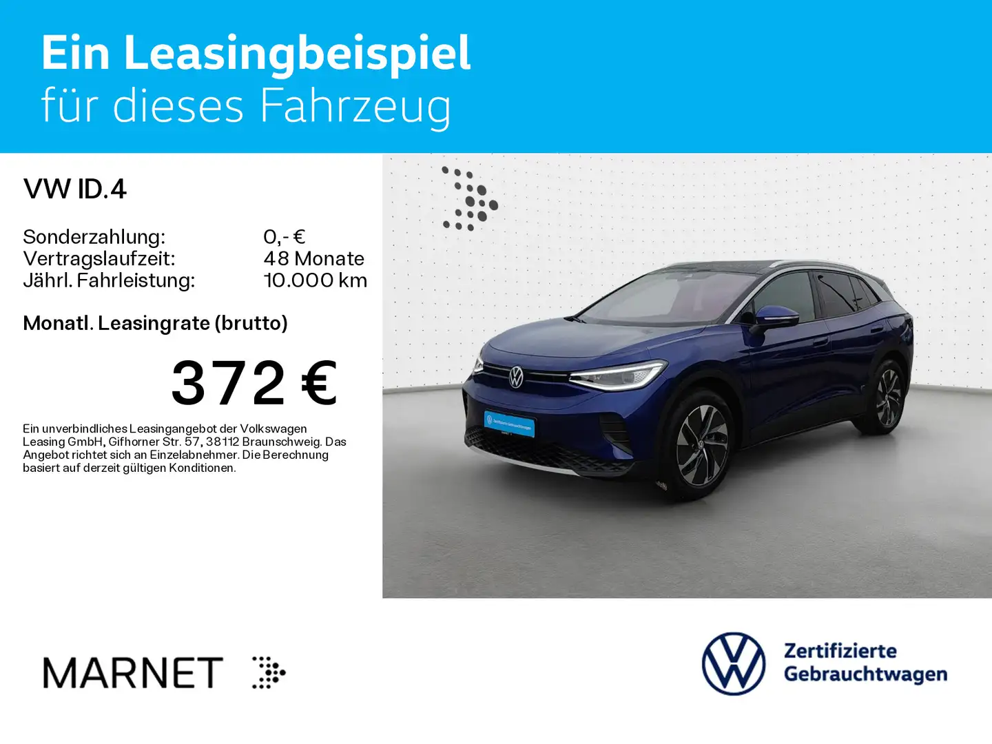 Volkswagen ID.4 Pro 4Motio *82 kWh*Navi*AHK*Wärmep*Pano*Kam Blau - 2