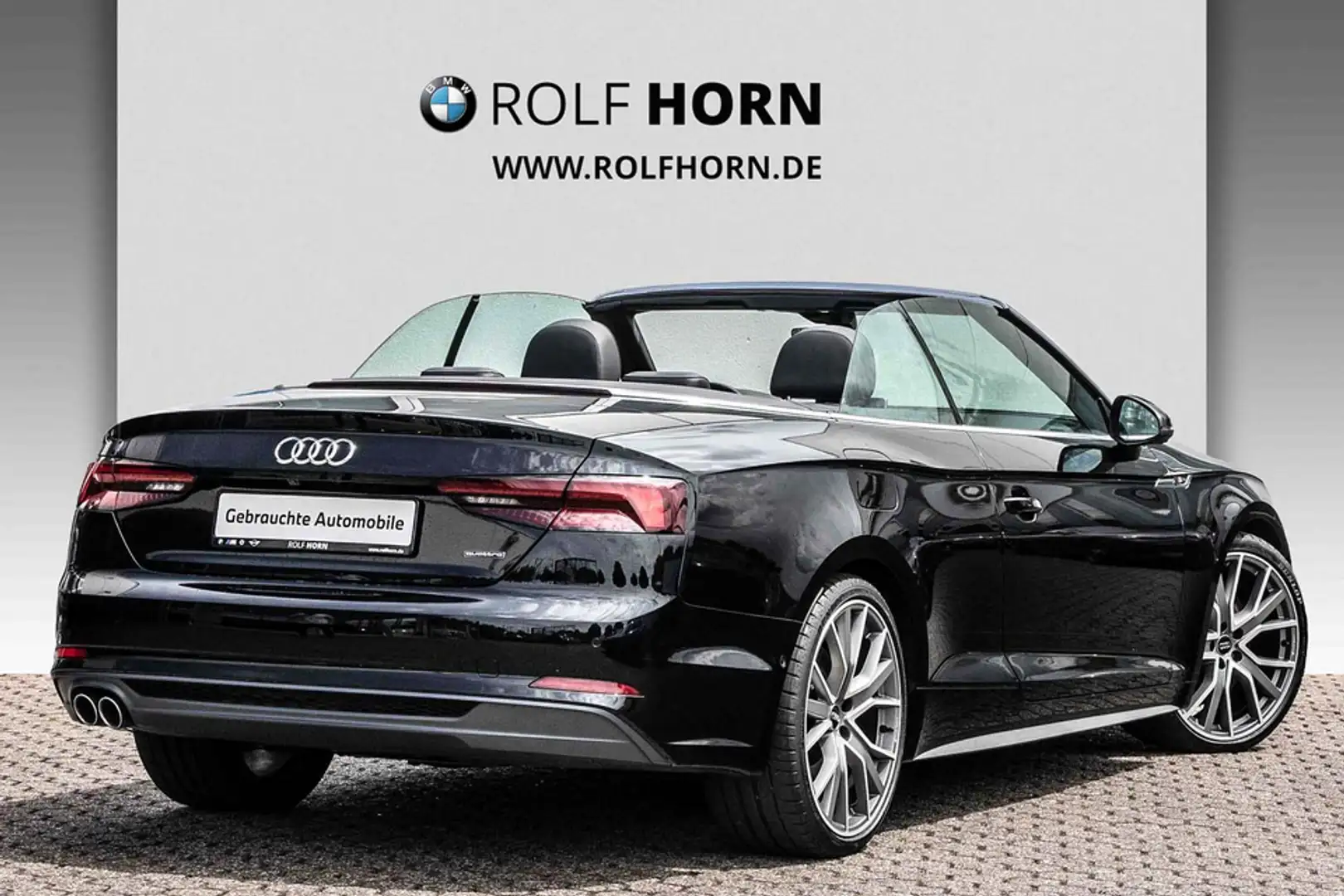 Audi A5 50 TDI quattro Cabriolet S Line B&O Navi RKam Nero - 2
