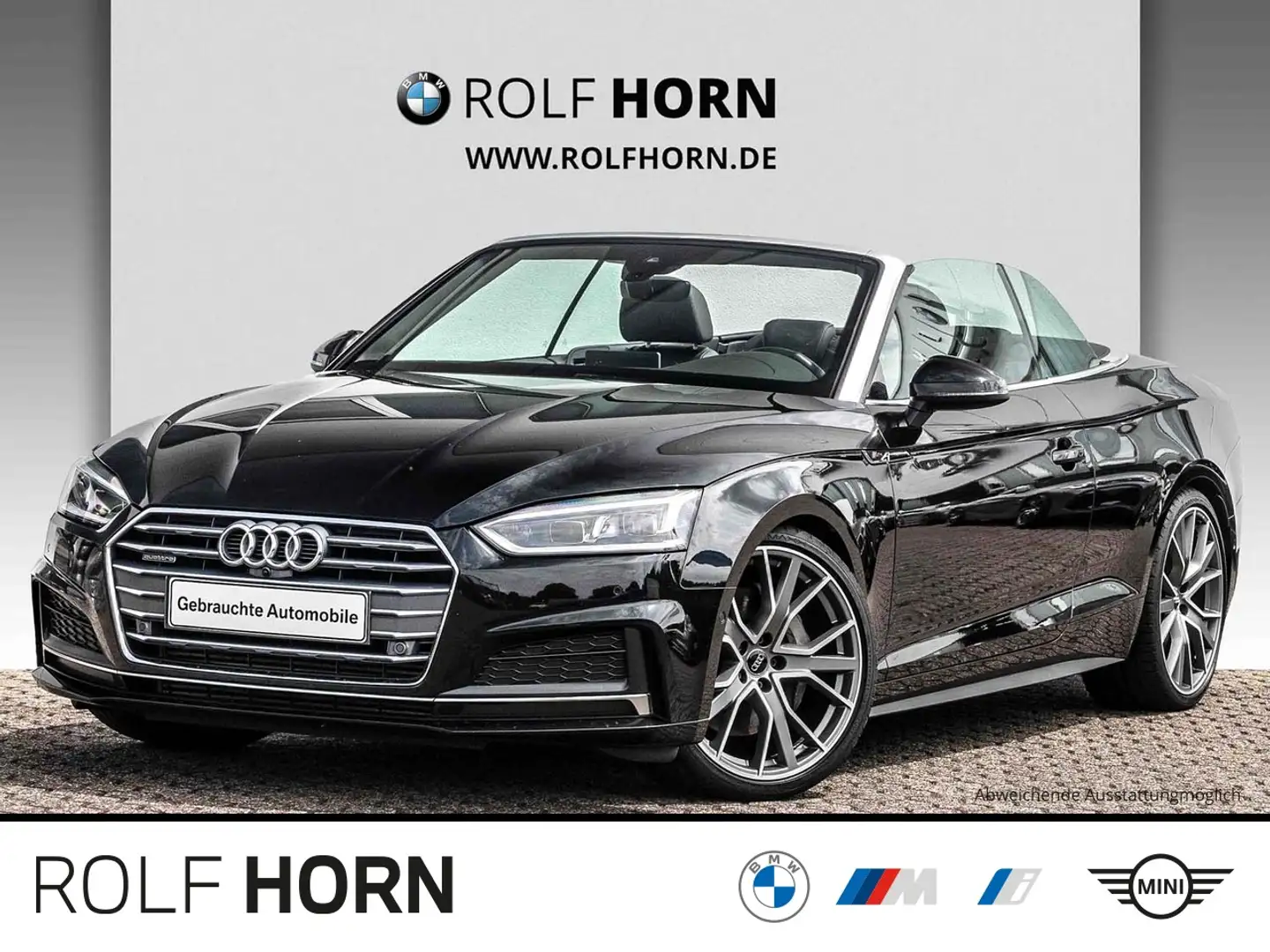 Audi A5 50 TDI quattro Cabriolet S Line B&O Navi RKam Nero - 1