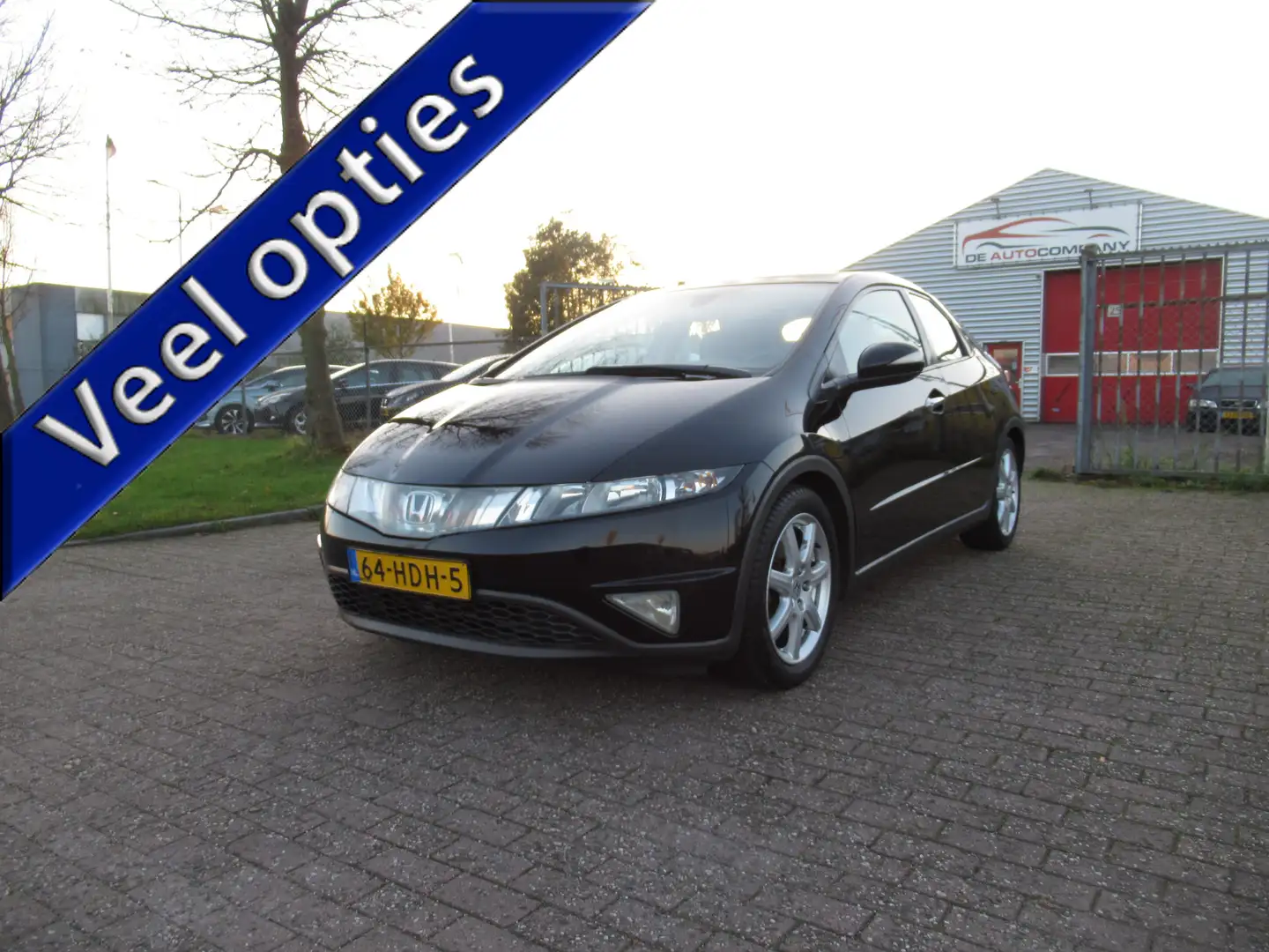 Honda Civic 1.8 Comfort 3e Eigenaar Nette Auto Zwart - 1