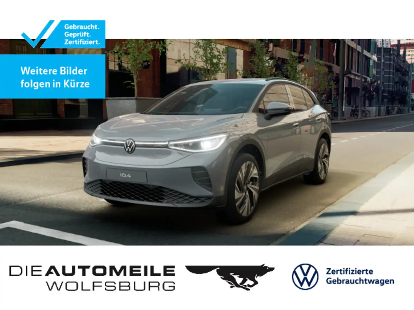 Volkswagen ID.4 Pro Pro Matrix/HeadUp/H+K/AHK/ACC Grau - 1