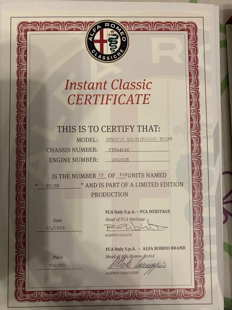 Alfa Romeo Quadrifoglio Stelvio Sonderedition  Nring 108 Stück! Nr 23 Gri - 2